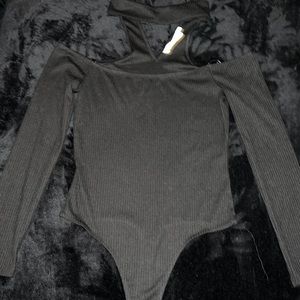 ASTR the label ribbed thong bodysuit